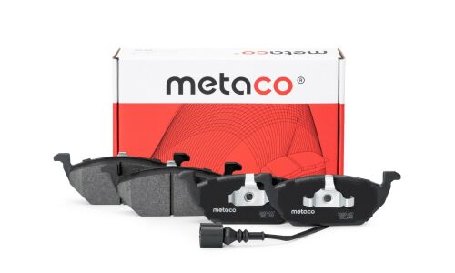 Колодки тормозные дисковые Metaco, передние, для Skoda Octavia, комплект на ось (4 шт), арт. 3000-007