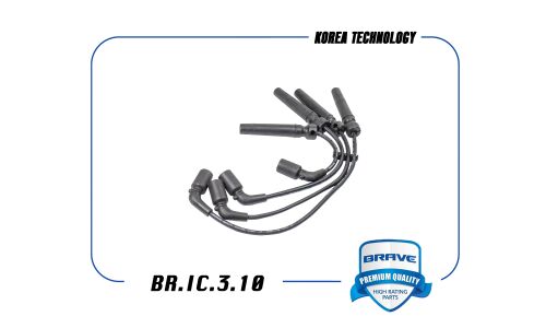 Провода высоковольтные Brave, силиконовые, комплект 4 шт, арт. BR.IC.3.10