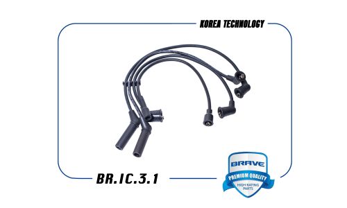 Провода высоковольтные Brave, силиконовые, комплект 4 шт, арт. BR.IC.3.1