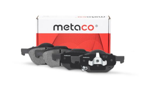 Колодки тормозные дисковые Metaco, передние, комплект на ось (4 шт), арт. 3000-084