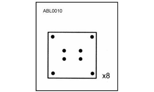 Накладки барабанных колодок Allied Nippon, 4 шт арт. ABL0010