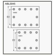 Накладки барабанных колодок Allied Nippon Heavy Duty, арт. ABL0045HD