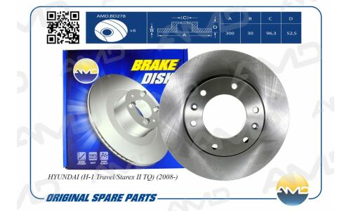 Тормозной диск | перед AMD, арт. AMD.BD278