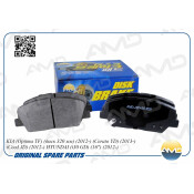 Колодки тормозные дисковые AMD, передние, комплект на ось (4 шт), арт. AMD.BF455