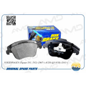 Колодки тормозные дисковые AMD, передние, комплект на ось (4 шт), арт. AMD.BF467