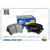 Колодки тормозные дисковые AMD, задние, комплект на ось (4 шт), арт. AMD.BF468