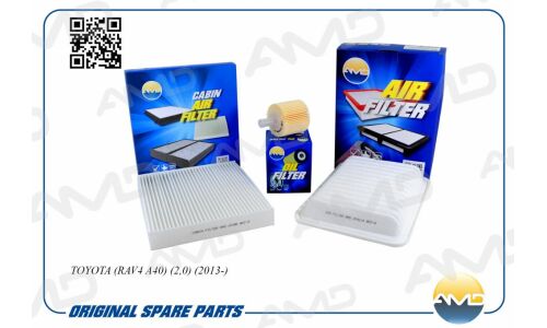 Комплект фильтров (масл.04152YZZA6 + возд.178010D060 + салон.87139YZZ16) AMD, арт. AMD.SETF156