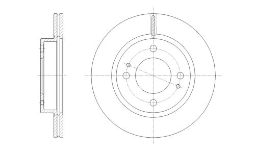 ДИСК ТОРМОЗНОЙ ВЕНТИЛИРУЕМЫЙ G-BRAKE GR-21487 G-brake, арт. GR21487