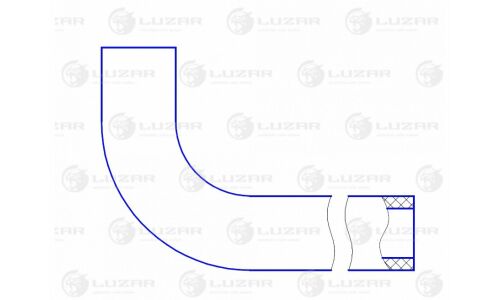 ПАТРУБКИ РАДИАТОРА ГАЗЕЛЬ NEXT CUMMINS LUZAR Luzar, арт. LPKh 0322