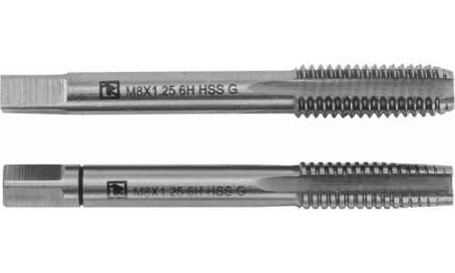 Набор метчиков T-COMBO двухпроходных ручных универсальных М10х1.25, HSS-G, 2 шт. Thorvik, арт. MT10125S2