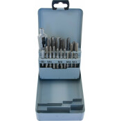 Набор метчиков T-COMBO трехпроходных ручных универсальных М3-М12, HSS-G, 22 предмета Thorvik, арт. MTS22