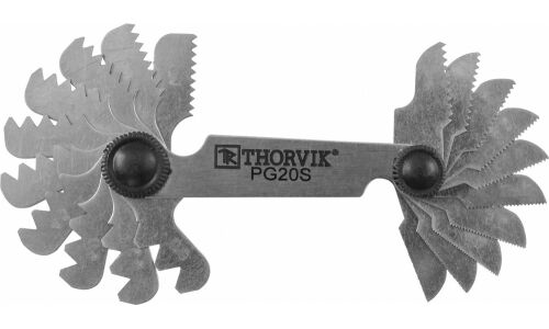 Набор резьбовых шаблонов для наружных резьб, 20 предметов Thorvik, арт. PG20S