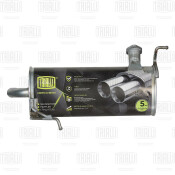 Глушитель выхлопных газов Trialli, задний, для Mitsubishi Outlander, алюминизированная сталь, арт. EMM 1103