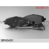 Колодки тормозные дисковые Fenox, передние, комплект на ось (4 шт), арт. BP43420