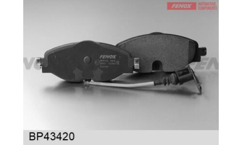 Колодки тормозные дисковые Fenox, передние, комплект на ось (4 шт), арт. BP43420