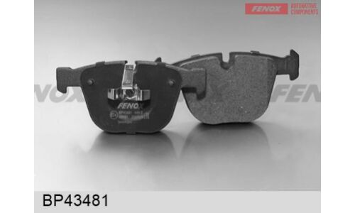 Колодки тормозные дисковые Fenox, задние, комплект на ось (4 шт), арт. BP43481