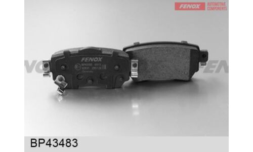 Колодки тормозные дисковые Fenox задние, комплект на ось (4 шт), арт. BP43483