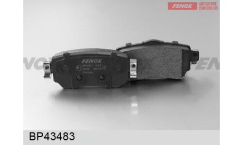 Колодки тормозные дисковые Fenox задние, комплект на ось (4 шт), арт. BP43483
