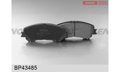 Колодки тормозные дисковые Fenox, комплект на ось (4 шт), арт. BP43485