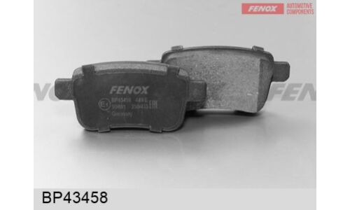 Колодки тормозные дисковые Fenox, задние, комплект на ось (4 шт), арт. BP43458