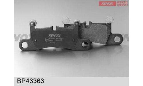 Колодки тормозные дисковые Fenox, задние, комплект на ось (4 шт), арт. BP43363
