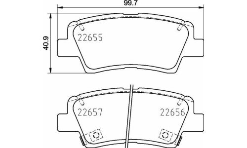 Колодки тормозные Brembo дисковые, арт. P 30 103