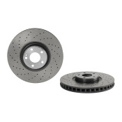 Диск тормозной Brembo, передний, правый/левый, 1 шт, арт. 09.D524.13