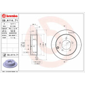 Диск тормозной Brembo, арт. 08.A114.71