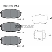 Колодки тормозные Textar дисковые, арт. 2205203
