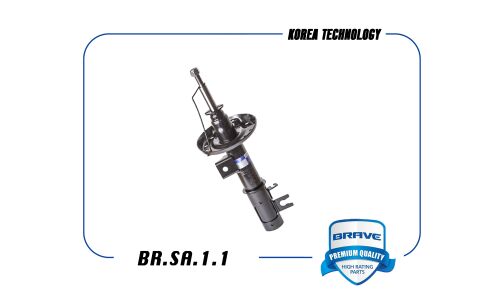Амортизационная стойка Brave, газомасляная, передняя, левая, 1 шт, арт. BR.SA.1.1