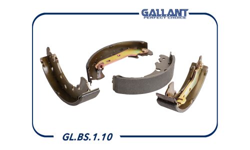 Колодки тормозные барабанные Gallant, комплект на ось (4 шт), арт. GL.BS.1.10