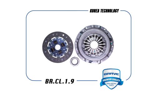 Комплект сцепления Brave (корзина, диск, выжимной подшипник), арт. BR.CL.1.9