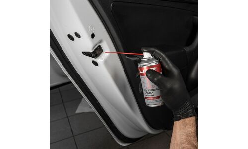 Смазка аэрозольная Lavr Adhesive Spray, адгезионная, многоцелевая, баллон 210мл, арт. Ln1482