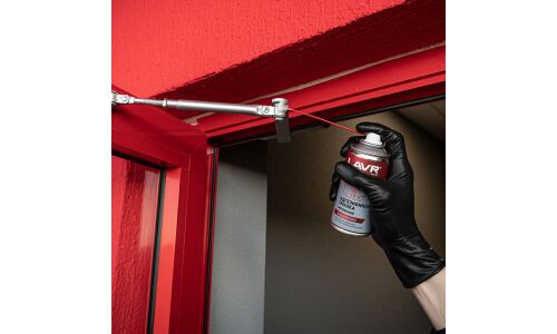 Смазка аэрозольная Lavr Adhesive Spray, адгезионная, многоцелевая, баллон 210мл, арт. Ln1482