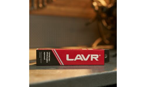 Герметик-прокладка Lavr Black RTV Silicone Gasket Maker, силиконовый, термостойкий, чёрный, туба 85г, арт. Ln1738
