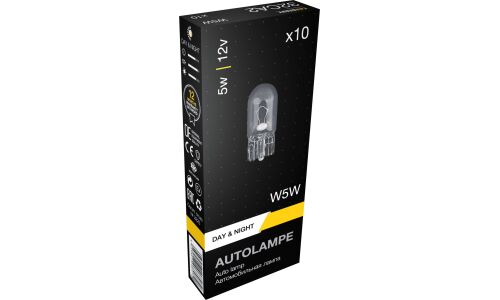 Лампа Carberry Day&Night W5W (W2.1x9.5d, T10), 12В, 5Вт, арт. 32CA2