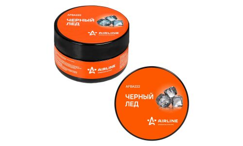Ароматизатор на торпедо Airline «Планета» Black Ice (Чёрный лёд), гелевый, банка 60мл, арт. AFBA222