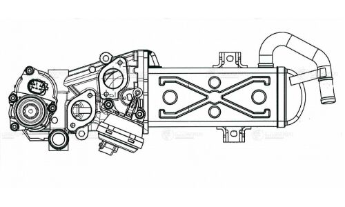 Клапан рециркуляции отработанных газов Luzar, арт. LREG 1808