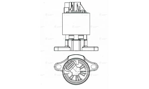 Клапан рециркуляции отработанных газов Luzar, арт. LVEG 0503