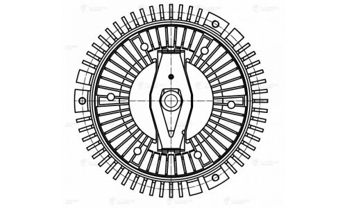 Вискомуфта вентилятора охлаждения радиатора Luzar, арт. LMC 1750