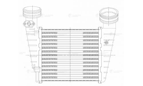 Радиатор интеркулера Luzar, арт. LRIC 1804