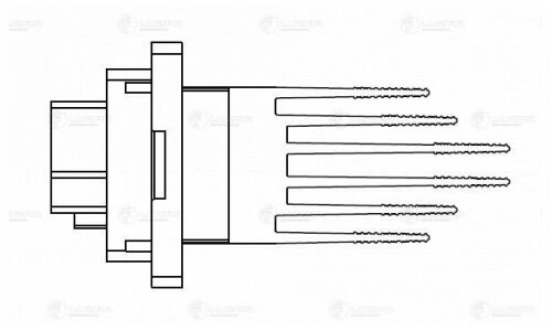 Резистор вентилятора отопителя Luzar, арт. LFR 0807