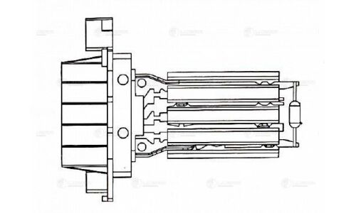 Резистор вентилятора отопителя Luzar, арт. LFR 1680