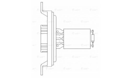 Резистор вентилятора отопителя Luzar, арт. LFR 0322