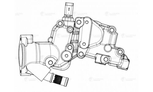 Корпус термостата для а/м Peugeot 207 (06-)/Citroen C3 (02-) 1.4i Luzar, арт. LT 2036