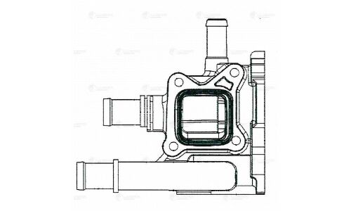 Корпус термостата Luzar, для Opel Astra J, Chevrolet Aveo T300, арт. LT 0551