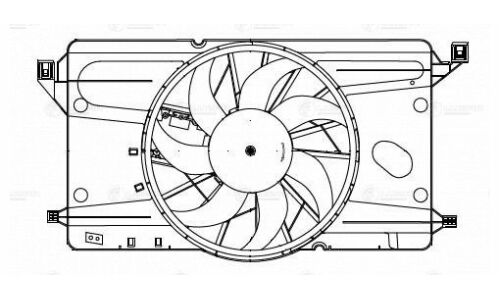 Электровентилятор охлаждения Luzar, арт. LFK 2540