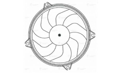 Э/вентилятор охл. для а/м Citroen Berlingo I (96-)/Peugeout Partner I (96-) (с кожухом) Luzar, арт. LFK 2022