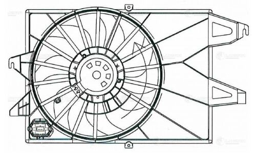 Электровентилятор охлаждения Luzar, арт. LFK 1070