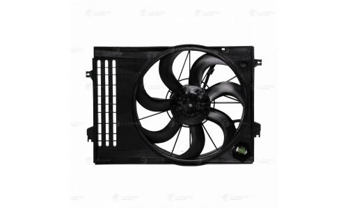 Вентилятор охлаждения радиатора Luzar, с кожухом и резистором, для двигателей 2.7i, для Hyundai Tucson, KIA Sportage, арт. LFK 0881